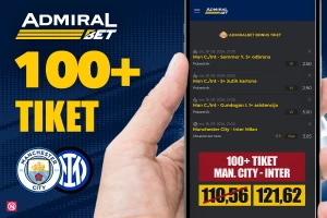 AdmiralBet 100+ tiket - Zomer, Gundogan, kartoni i korneri za kvotu 121,62